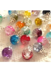 100pcs Silver Plated Filligree Flower Cup Shape Bead Caps 7mm Jewelry Making