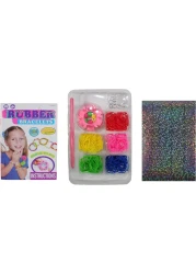 Rubber Bracelets Kit, Loom Bands, DIY Craft for Kids