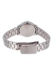 ساعة يد من كاسيو مقاومة للماء أنالوج من الستانلس ستيل LTP-V005D-1AUDF