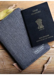 PARA JOHN RFID Blocking Slim & Lightweight Genuine Leather Passport Holder Cover Case & Travel Wallet for Men And Women