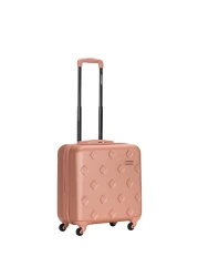 Single Hardside Spinner 4 Wheels Cabin Trolley Luggage With Number Lock 16 Inches
