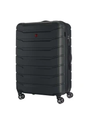 وينغر فايانا حقيبة سفر صلبة بأربع عجلات - أسود بحجم 77 سم