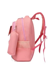 Eazy Kids Unicorn Planet School Bag w/t Pencil Case-Pink