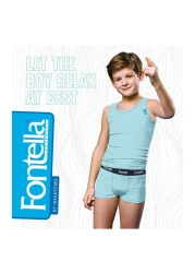 Fontella Cotton Underwear Set for Boy 800504 Aqua 4 Years