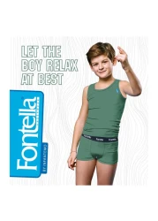 Fontella Cotton Underwear Set for Boy 800810 Olive 10 Years