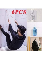 Generic - 6PC Strong Transparent Suction Cup Sucker Wall Hooks Hanger For Kitchen Bathroom