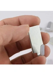 Generic - 6PCS Self Adhesive Home Kitchen Wall Door Stainless Steel Holder Hook Hanger