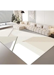 Vital Area Rugs Soft Modern Rug Carpet Geometric Stripe Rug Non Slip Modern Carpet, Abstract Printed Floor Rugs for Home Decorative, Soft &amp; Non-Slip &amp; Washable Indoor Mat (K-290, 160 x 230 cm)