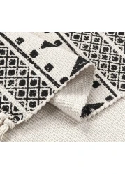 Ethnic Style Handwoven Tassel Carpet For Living Room Bedroom (Size 60×90CM)