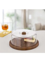 Evelin Cake Serving Tray W/Cover (30.5 x 10.5 cm)