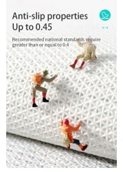 Cute Cartoon Bathroom Rug Shower Room Microfiber Rug Non-slip Absorbent Foot Mat Plush Bathroom Door Mat Soft Rug (50x80cm)