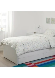 Duvet Cover And Pillowcase White/Mosaic Patterned 150X200/50X80cm