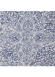 Shower Curtain White/Blue 180X200cm