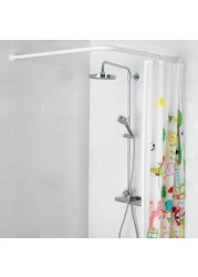 Shower Curtain Rod Shower Curtain Rod Can Be Installed In A U Shape White