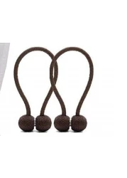 Deals For Less - Magnetic Tieback , Curtain Holder , Brown Color
