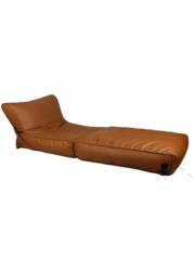 Vital Bean Bag Bed Chair Sofa Bed Leather Wallow Filp - Out Lounger Relaxing Bed Chair Relaxer Ideal For Hostels Hotel Hospitals (Orche Brown)