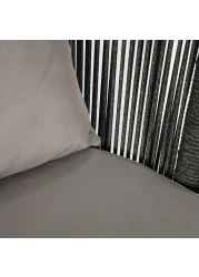 Jeffcoco Furniture Garden Lounge Seat Set,Outdoor Chair with Cushions,Patio Outdoor Balcony Seat,Grey Outdoor Sofa Furniture Handmade Rope (Chair)