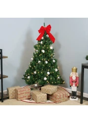 Lavish 180 Cm Artificial Christmas Tree Xmas Pine Tree With Solid Metal Legs Perfect For Indoor And Outdoor Holiday Decoration, Green