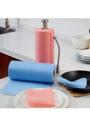 Doreen 150pcs/roll Reusable Cleaning Wipe, Household &amp;Kitchen Towels,Disposable Cleaning Cloth, Dish Cloth Dish Towels Dish Rags Reusable Kitchen Paper Towels, Wash Towels（GC729A+GC730A+GC731A）
