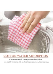 Marrkhor 12-Piece Terry Cloth Tea Towels, Cotton Tea Towels, Absorbent Kitchen Towels, Lint-Free Cotton Cloth for Cleaning Dishes, Household Towel