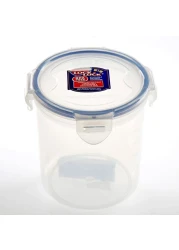 Lock &amp; Lock Classic Stackable Airtight Round Food Container Clear/Blue 700ml