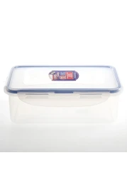 لوك أند لوك كلاسيكس حافظة طعام مستطيلة بغطاء - شفاف 1 لتر