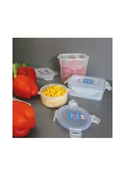 Lock &amp; Lock Classic Rectangular Food Container Clear/Blue 2.3L