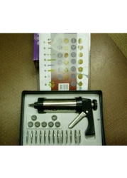 Winds Gourmet Stainless Cookie Press Gun And Icing Set Multicolour