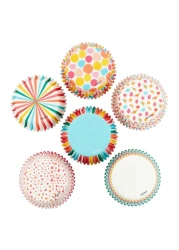 ويلتون أكواب خبز قياسية مزخرفة بخطوط منقطة ، 150 قطعة