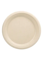 فان غرين تراك أطباق مصنوعة من لب السكر دائرية - أبيض 7 بوصة 10 قطع