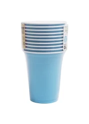 Fun Colors Biodegradable Cups Sky Blue 355ml