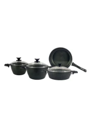 Avci Home Maker Farah Ceramic Coating Cookware Set Green 7 PCS
