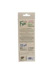 Fun Colors Biodegradable Cutlery Set Ruby Red