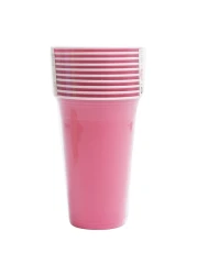 Fun Colors Biodegradable Cups Blush Pink 592ml