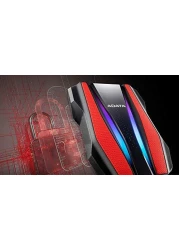 A-DATA HD770G 1 TB Portable External Hard Drive - Red