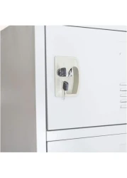 Galaxy Design Six Door Metal Locker Cabinet With Plastic Handle Grey Color Size (L x W x H) 45 x 45 x 183 Cm Model - GDF-6T.No Installation included &amp; No Warranty.