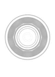 Cosmoplast Hexagonal Flower Pot With Tray White 35cm