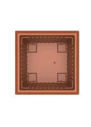 Cosmoplast Plastic Square Planter With Tray White 30L