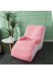 كرسي سطح قابل للنفخ مع مضخة هواء، أريكة استلقاء لغرفة المعيشة الداخلية وغرفة النوم، والسفر في الهواء الطلق والتخييم والنزهة وصالات الشاطئ