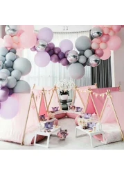 -5M عام شفافة سلسلة DIY بالون تزيين قطاع بالون ربط قطاع مع ثقوب اللوازم حزب دش حفل عيد ميلاد عيد الميلاد الطفل