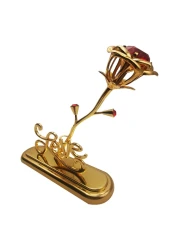 Beautiful home Décor 24K Gold Plated Rose Flower and Love Stand for Mother's Day, Valentine's Day, Wedding Day, Birthday, Christmas Gift Idea