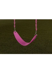 Ultimate Swing Seat with Chains Pink 250lb Capacity 58 ZincPlated Chain wVinyl Coating Fully Assembled Easy Installation Replacement Playset Accessory DIY Playground Accessories
