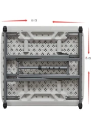 LANNY Multi-Function Adjustable Folding Table AK64 white