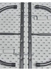 LANNY Portable Plastic Folding Table SZK180 White Wood Design 180 * 75cm for 6-8 person Party/Picnic/Garden/Dining/Kitchen/Buffee/Restaurant