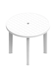 كوزموبلاست طاولة مستديرة 85×70 سم - أبيض