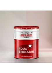 Emirates Premium 800 White Aqua Emulsion Wall Paint 3.6 Litre - Smooth &amp; Flat Finish for Interior Walls