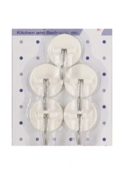 جي تي تي لايف فاشن خطافات لاصقة حزمة من 5 - أبيض 7465