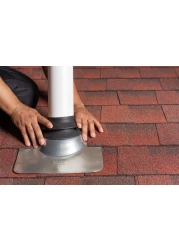 Oatey 14136 Rain Collar 153 NoCalk Roof Flashing Black