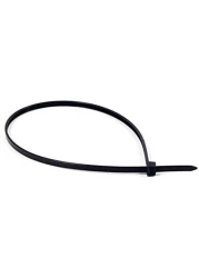 Generic 100Pcs Wire Self-Locking 250Mm Black Nylon Plastic Network Cable Wire Zip Tie Cord Strap Plastic Zip Trim Wrap Cable Loop Ties