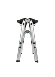 Camco Folding Metal Step Stool Perfect for Hard to Reach Areas in Kitchens and Closets Great as a Truck Stool Folds for Easy Storage 43672 SilverOne Size